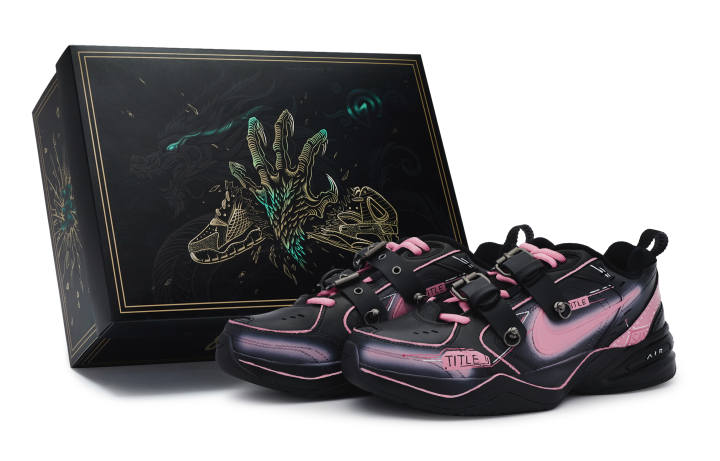 Nike Nike Air Monarch 4 Chunky Sneakers Unisex Low Top Pink