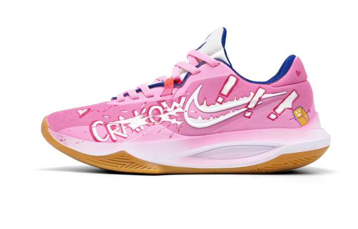 Nike Nike Precision 6 Carat Koala Mesh Cushioning Abrasion Resistant Breathable Low top Basketball Shoes Men's Pink