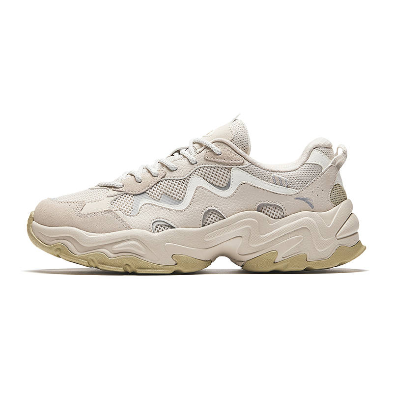 Anta Starlight 2 Cushioning Slip Resistant Abrasion Resistant Breathable Low top Chunky Sneakers Men's Ivory White