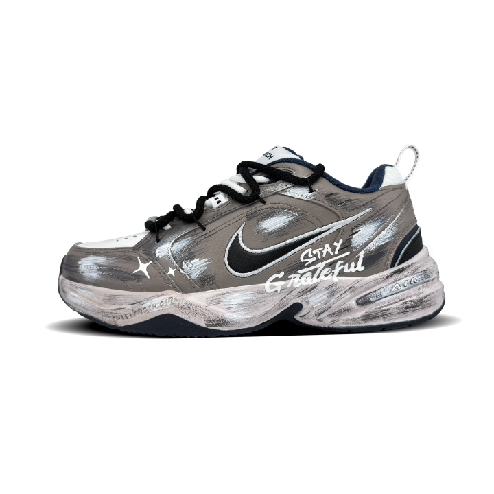 Nike Nike Air Monarch 4 Gravel Abrasion Resistant Low top Chunky Sneakers Men's Brown