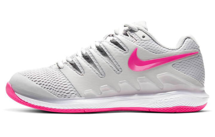 Nike Nike Court Air Zoom Vapor X Hc 'Grey Pink Blast' Women's
