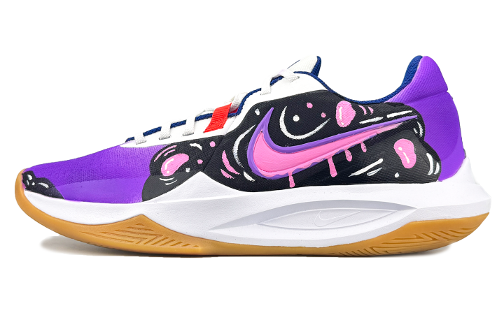 Nike Nike Precision 6 Cushioning, Wear Resistant Low top Basketball Shoes Men's Purple