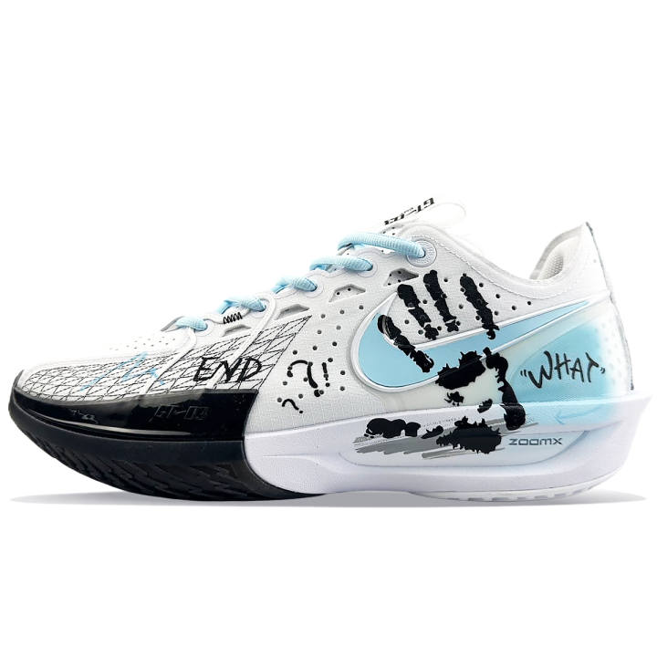 Nike Nike G.T. Cut 3 Abrasion Resistant Low top Basketball Shoes Unisex Blue Black Asian Version