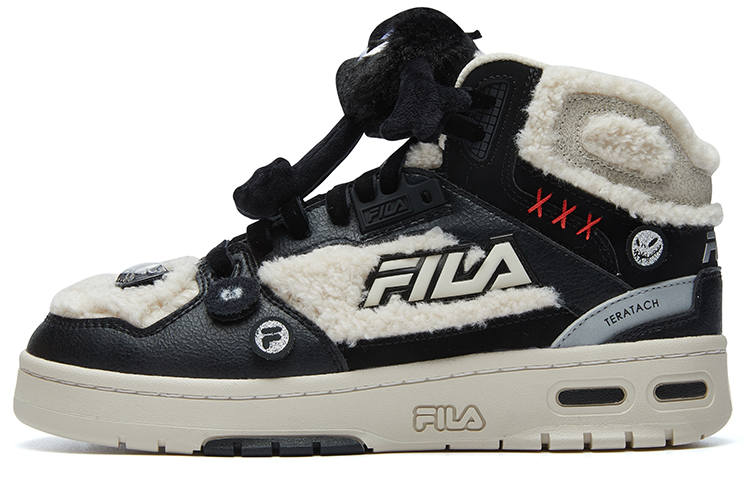 FILA FUSION Teratach Abrasion Resistant Thermal Mid top Vintage Basketball Shoes Women's Birch Brown