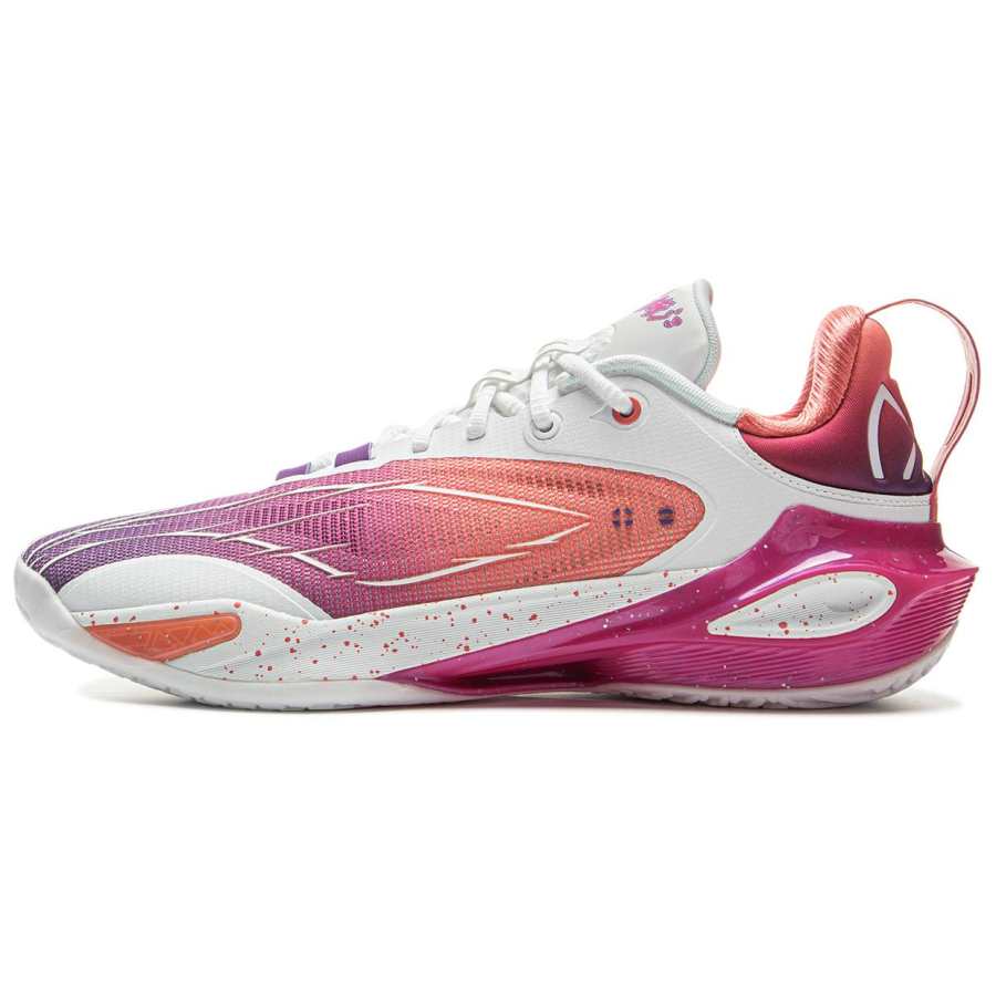 Li-Ning Li Ning Speed 11 Low top Performance Basketball Shoes Men's Chenopodium Purple Sunset Pink
