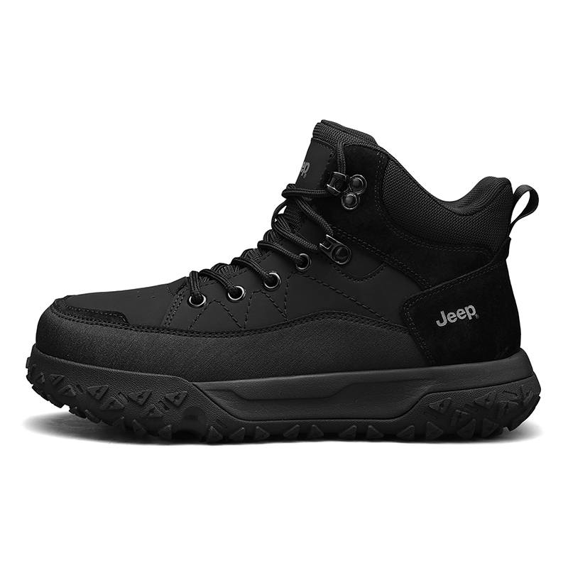 Jeep Winter New Arrival Outdoor Versatile Casual Shoes Platform Height Increasing Fleece Lined Thermal High Top