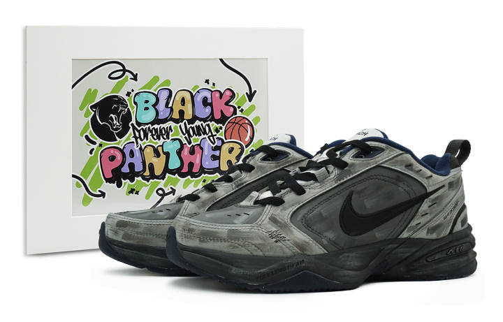 Nike Nike Air Monarch 4 Slip Resistant Slip Resistant Low top Chunky Sneakers Unisex Green Black