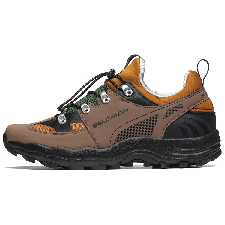 SALOMON Raid Wind Low top Outdoor Shoes Unisex Brown Yellow Black 75 Anniversary