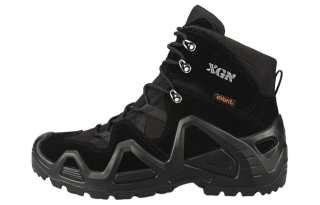 XGN Cushioning, Wear Resistant High top Mountaineering Shoes Men's Black