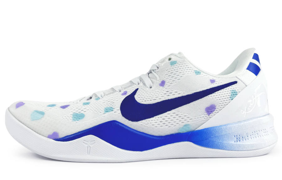 Nike Nike Kobe 8 Basketball Shoes Unisex Low Top White/Blue