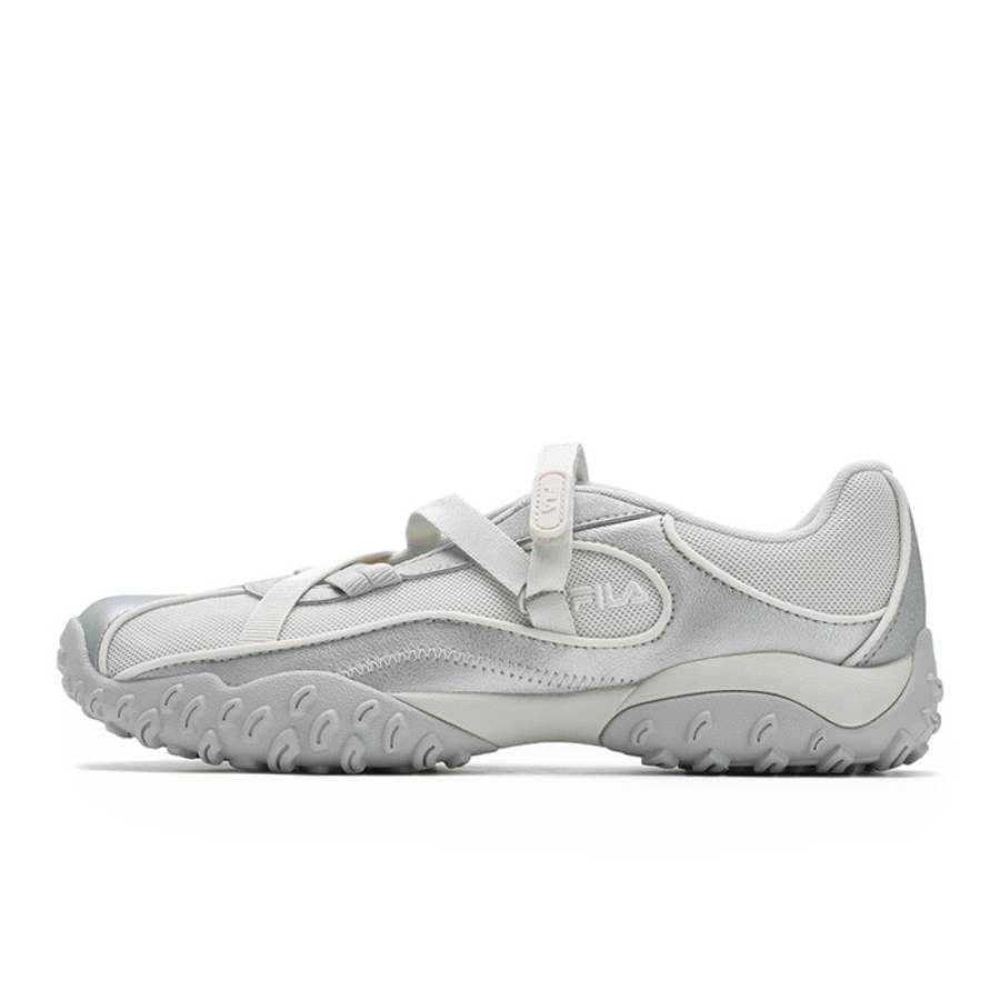 FILA Pebble Sandal Ballet Shoes Breathable River Trekking Shoes Women's Silver White
