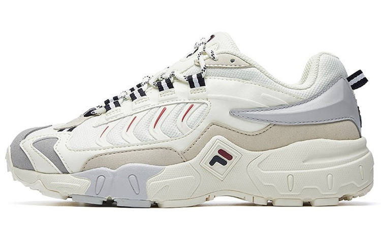 FILA Ravagement 1 Textile, Synthetic Leather Lace Up Low top Chunky Sneakers Women's White