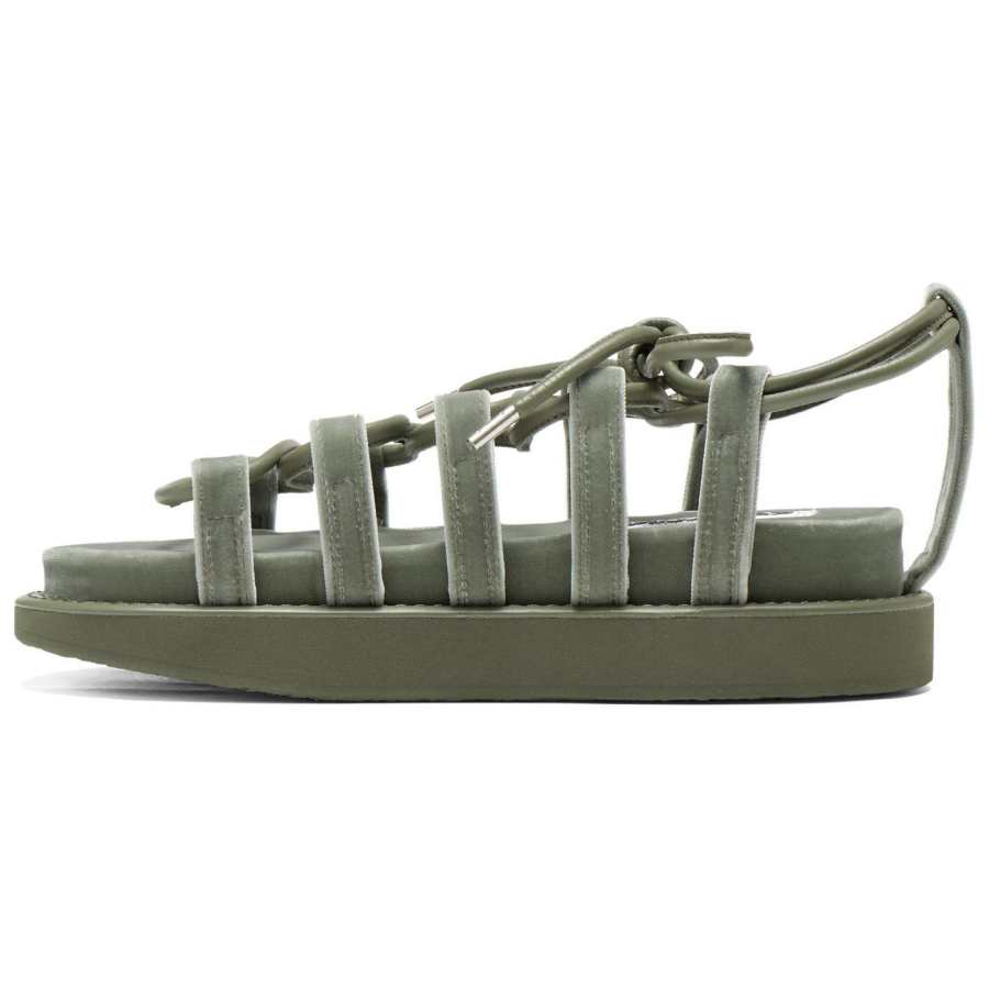 Onitsuka Tiger WARAJI Beach Sandals Unisex Gray Green