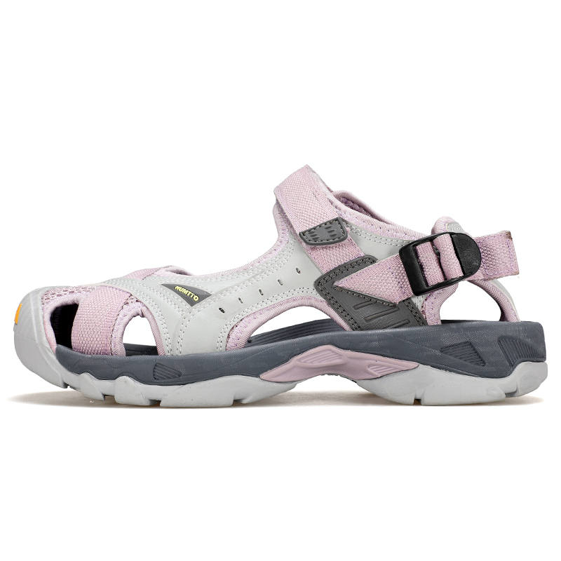 HUMTTO Fabric Beach Sandals Women's Beige Gray Pink Purple
