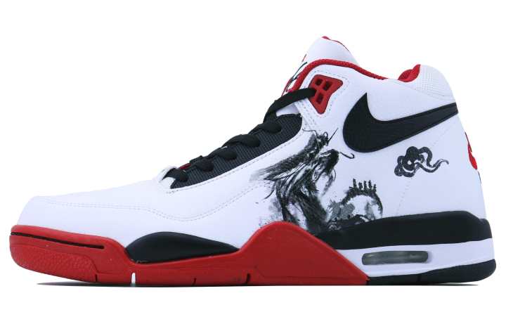 Nike Nike Flight Legacy High top Vintage Basketball Shoes Unisex Red White Black