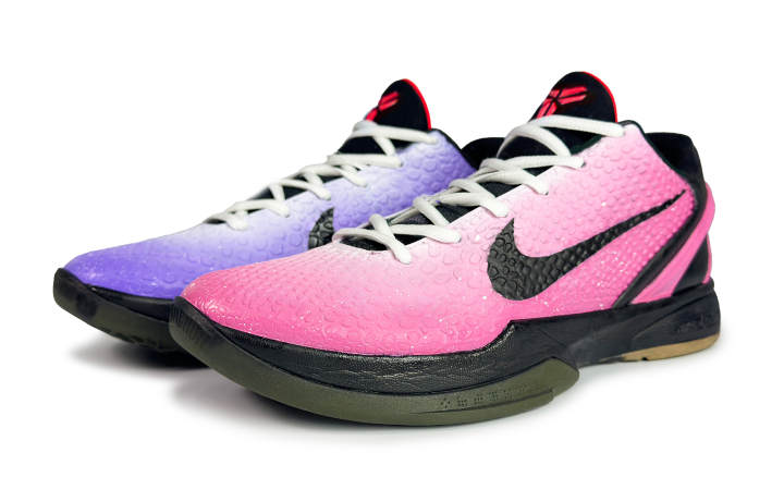 Nike Nike Zoom Kobe 6 Fabric Slip Resistant Anti Rollover Low top Basketball Shoes Unisex Pink