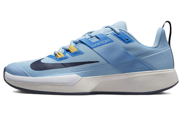 Nike Nike Court Vapor Lite Clay Fabric Cushioning Slip Resistant Abrasion Resistant Low top Tennis Shoes Men's Blue White