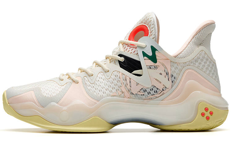 ANTA Anta Shock Wave 4 Textile, Synthetic Leather, TPU Cushioning Slip Resistant Abrasion Resistant Coverage Support Low top