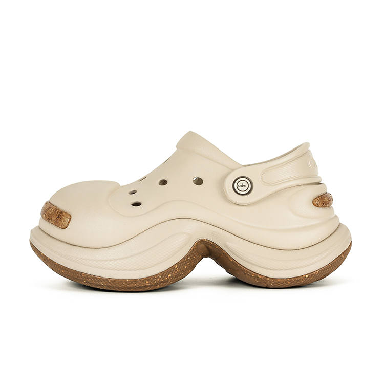 Ouder Sand Open Ended Smile Collection, Heart's Glimpse, Mountains And Rivers Clogs Unisex Sand Dune Gray