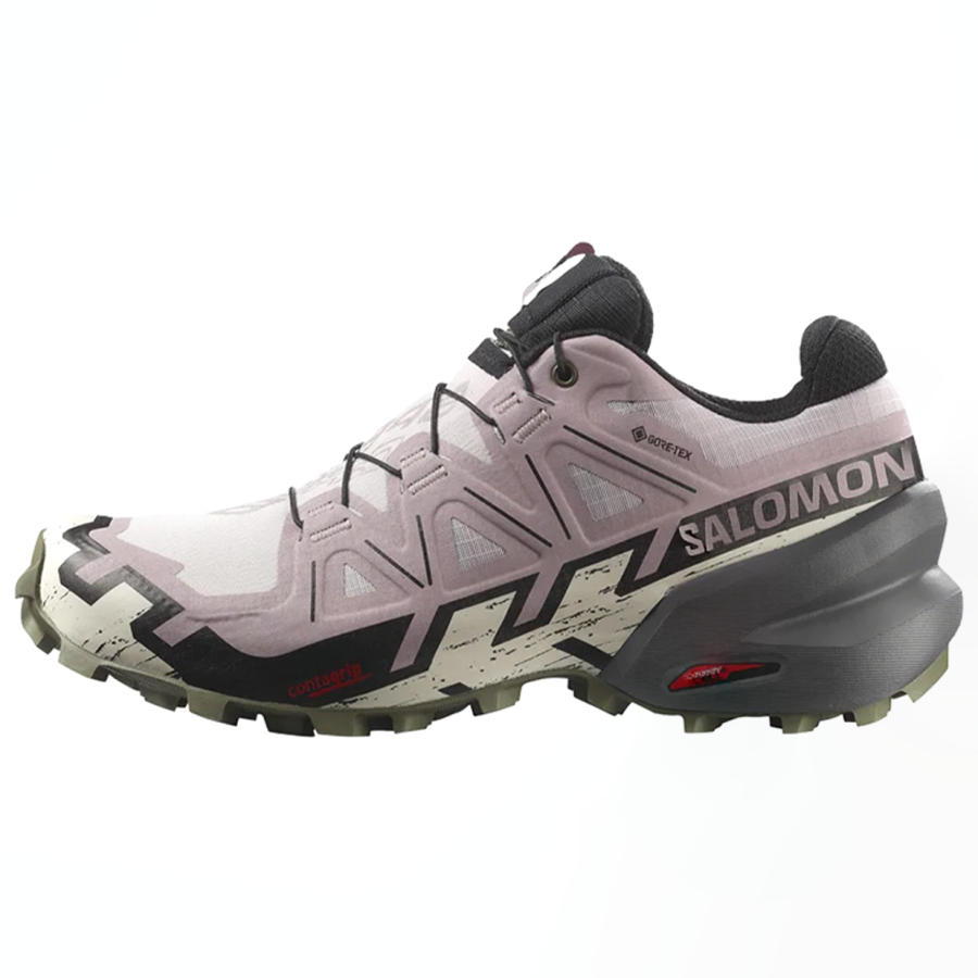 SALOMON Speedcross 6 Comfortable Outdoor Shoes Women's Pink White Black