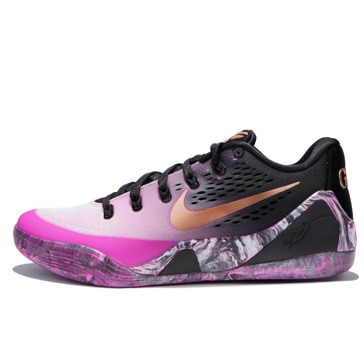 Nike Nike Kobe 9 Abrasion Resistant Low top Basketball Shoes Unisex Black Pink