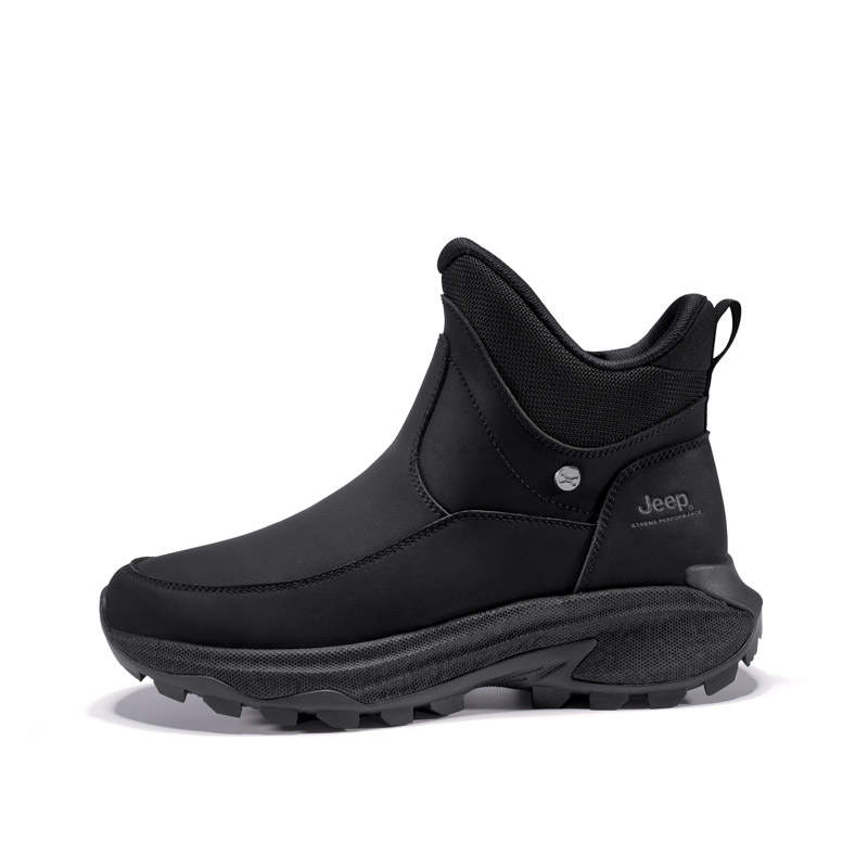 Jeep Abrasion Resistant Fashion Short Mid Calf Snow Boots Men's