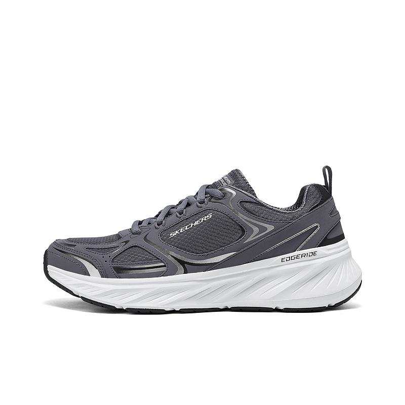 Skechers SPORT MENS Comfortable Wear resistant And Lightweight Low top Training Shoes Men's Charcoal Gray