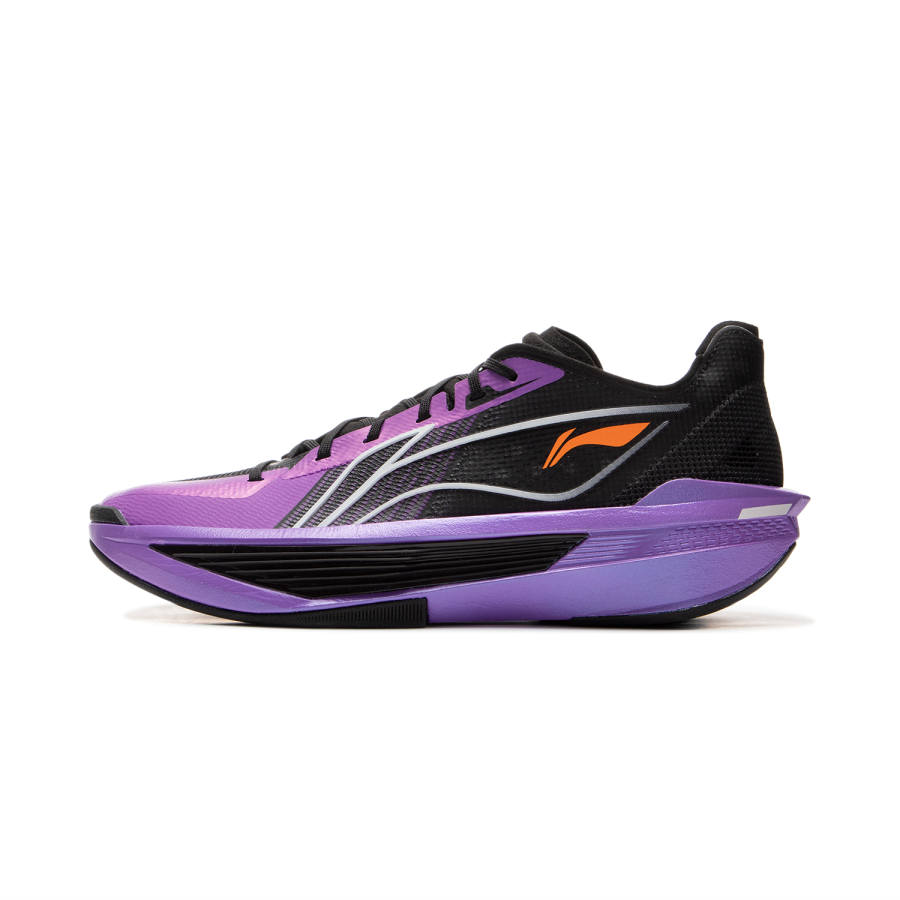 Li-Ning Li Ning ULTRALIGHT Cushioning Slip Resistant Abrasion Resistant Rebound Grip Low top Basketball Shoes Men's Purple
