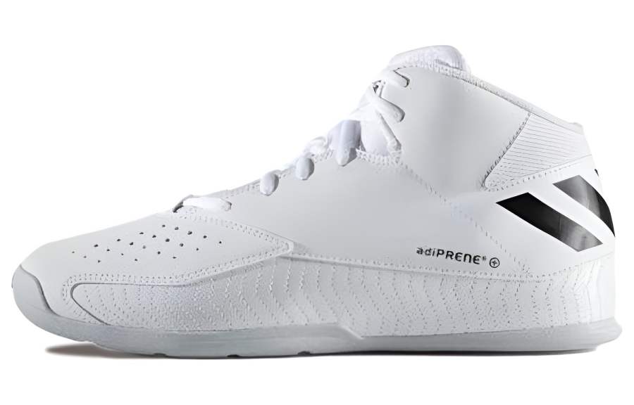 Adidas Adidas Next Level Speed 5 Comfortable Round Toe Slip Resistant Abrasion Resistant Mid top Basketball Shoes Men's White