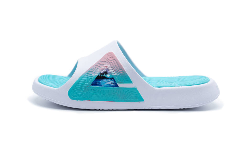 PEAK PEAK Miami By Night Slide Slippers Men's White Blue