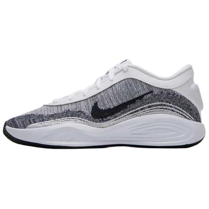 Nike Nike Slip Resistant Abrasion Resistant Low top Basketball Shoes Men's White Gray