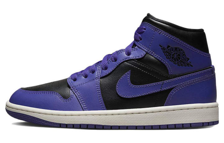 Jordan Jordan 1 Mid Purple Black Women's