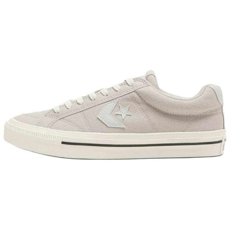 Converse Sport Casual Abrasion Resistant Low top Canvas Shoes Unisex Beige Gray White