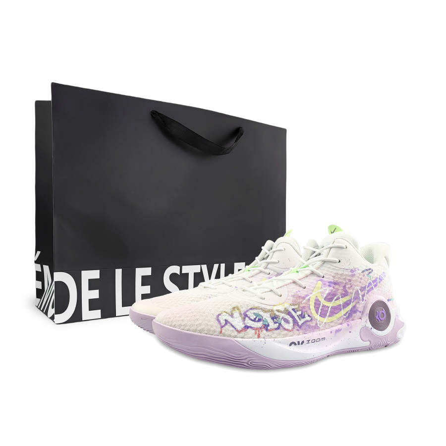 Nike Nike KD Trey 5 IX Abrasion Resistant Abrasion Resistant Mid top Vintage Basketball Shoes Unisex Pink Purple
