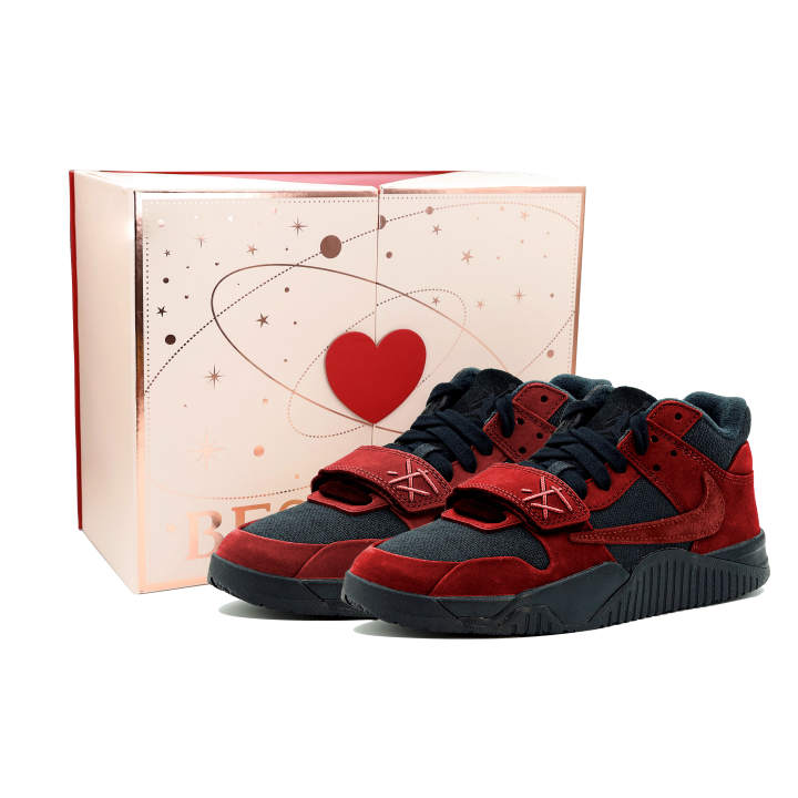 Jordan Travis Scott x Jordan Jumpman Jack Cushioning Slip Resistant Low top Basketball Shoes Unisex Red Black