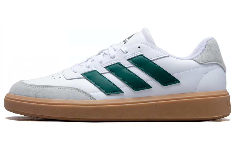 Adidas Adidas COURTBLOCK Comfortable Abrasion Resistant Breathable Low top Tennis Shoes Men's White Green