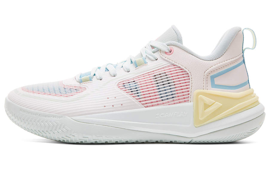 PEAK Low top Basketball Shoes Women's Ivory Green