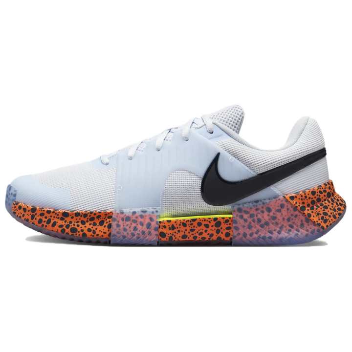 Nike Nike GP Challenge 1 Slip Resistant Abrasion Resistant Low top Tennis Shoes Men's White Blue Orange