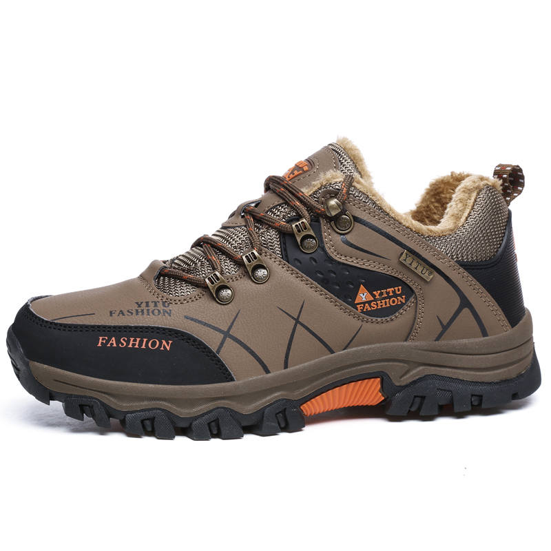 BIANSULONG Grip Odor Resistant Low top Mountaineering Shoes Men's Brown