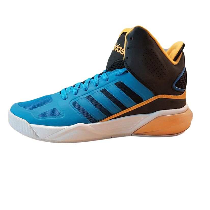 Adidas Adidas Cloudfoam Slip Resistant Abrasion Resistant Mid top Basketball Shoes Men's Blue