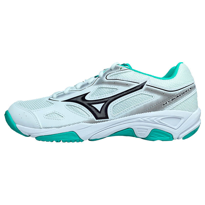 Mizuno Sky Blaster Cushioning Slip Resistant Low top Badminton Shoes Unisex White Blue