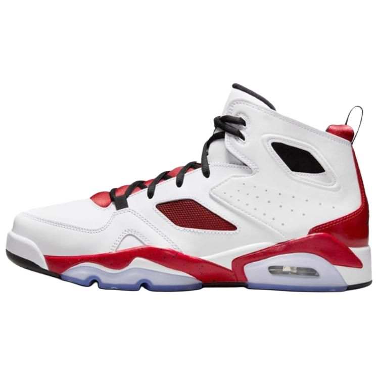 Jordan Jordan Flight Club 91 Abrasion Resistant Slip Resistant Low top Basketball Shoes Men's White