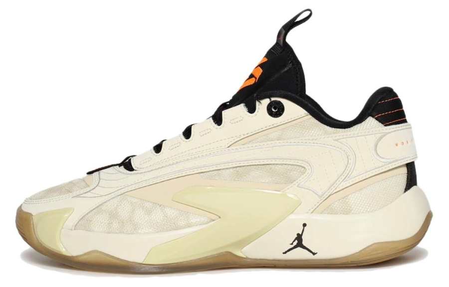 Jordan Jordan Luka 2 Abrasion Resistant Abrasion Resistant Low top Basketball Shoes Men's Beige Black