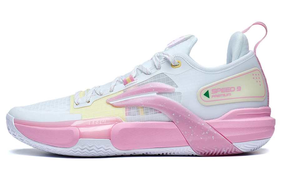 Li-Ning Li Ning Speed 9 Premium PRM Summer, Honey Peach Slip Resistant Abrasion Resistant Low top Basketball Shoes Men's