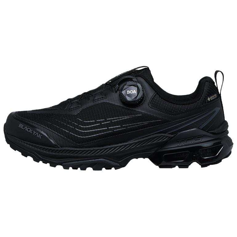 BLACK YAK DESIGNED BY MOUNTAINEERS Slip Resistant And Breathable Low top Hiking Shoes Unisex Black
