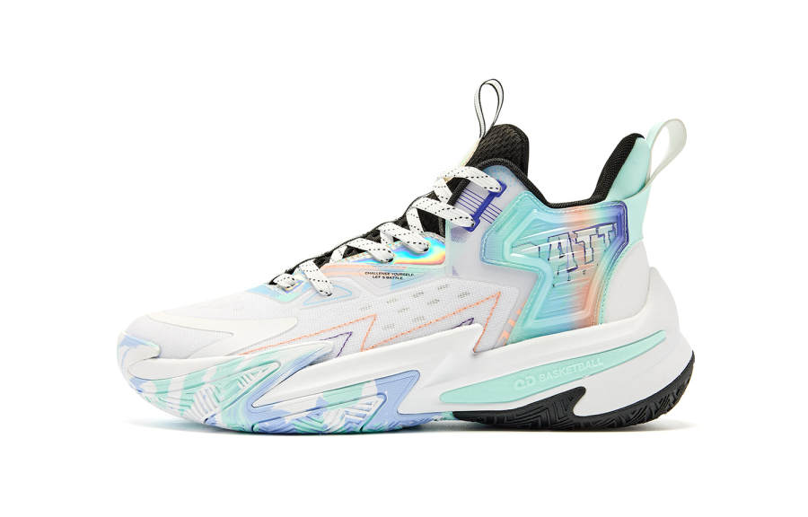 QIAODAN Broken Shadow 5 Low top Basketball Shoes Men's White