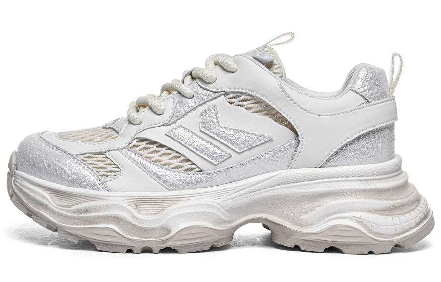 Kappa Slip Resistant Abrasion Resistant Low top Chunky Sneakers Women's Classic White