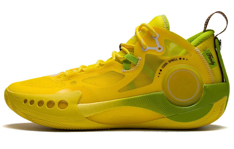 Li-Ning Li Ning Shadow 3 Cushioning Slip Resistant Abrasion Resistant Low top Basketball Shoes Men's Kiwi Yellow Summer