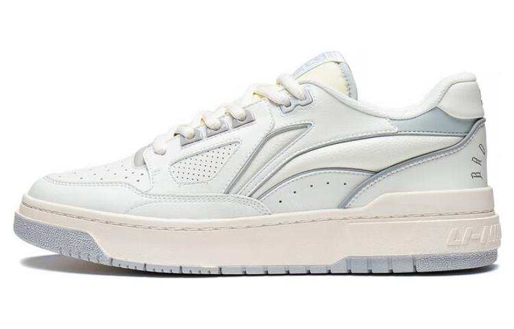 Li-Ning Li Ning Rookie 2 Abrasion Resistant Breathable Low top Vintage Basketball Shoes Men's White Gray