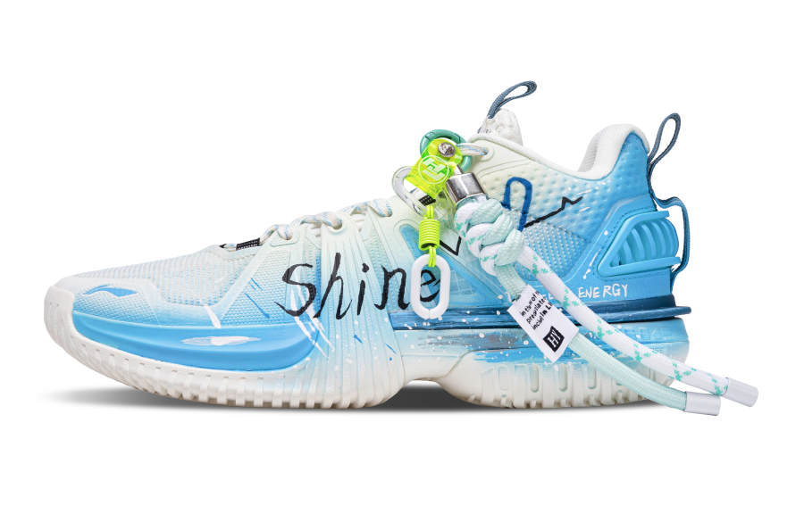 Li-Ning Li Ning Storm 2024 Abrasion Resistant Slip Resistant Low top Basketball Shoes Men's Blue